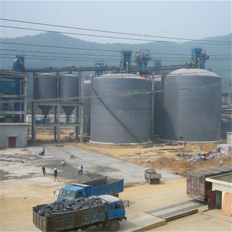 江西水泥钢板仓2座3000吨青岛项目进入施工