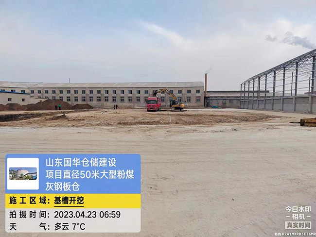 江西大型粉煤灰钢板仓直径50米项目进场